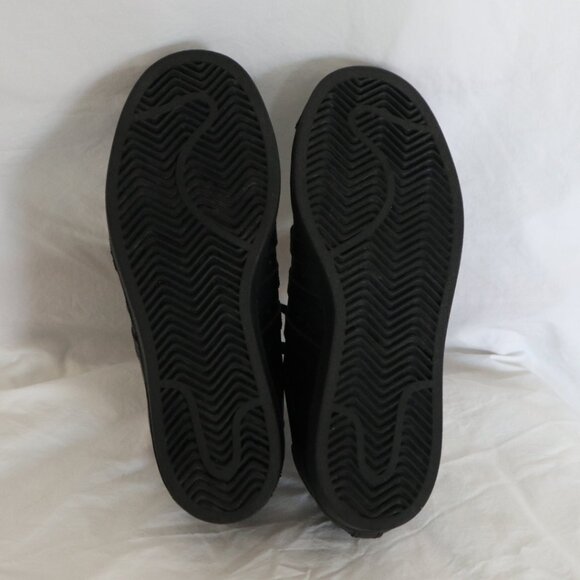 ADIDAS Superstar All Black Unisex Size 6 - Picture 3 of 8